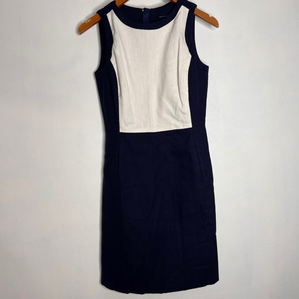 Womans Tommy Hilfiger Navy White Dress | Size 2 NWT | Office